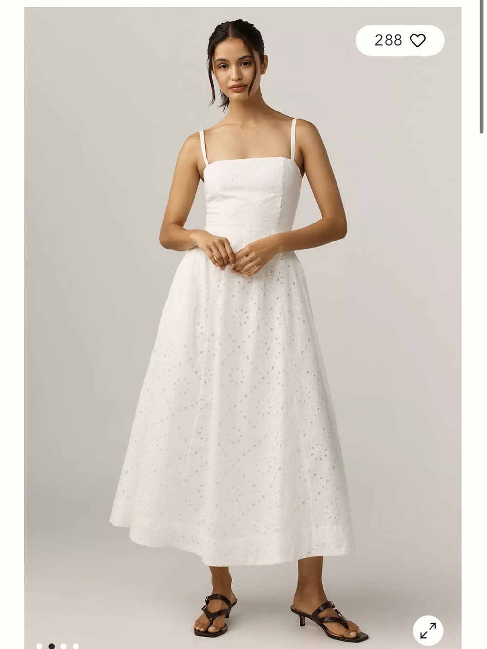 Reformation White Eyelet Maxi Dress